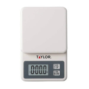 Báscula de cocina digital Taylor Precision 3817 - 11 lb de capacidad, portátil y precisa - Distribuidora San Lucas